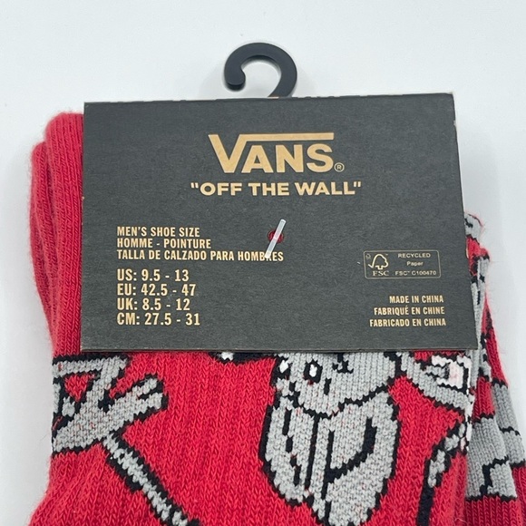 VANS SKATE CLASSICS CREW SOCK New - Picture 4 of 6